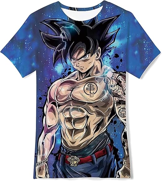 Amazon Opcolvボーイズガールズドラゴンボールzシャツキッズティーンエイジャー3dプリントグラフィックtシャツ6 16年 Xl Tシャツ カットソー 通販