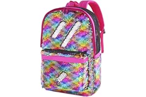 Le Vasty Flip Sequin Backpack for Girls Kids Boys Kindergarten Elementary Middle School Bookbag Cute Spark Book Bags