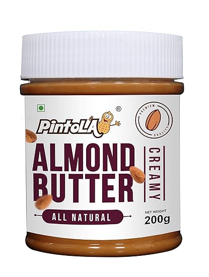 Pintola All Natural Almond Butter, Creamy, 200g