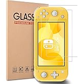Linsaner 2-Piece Tempered Glass Screen Protector, Custom-Made for Nintendo Switch Lite HD,Anti-Scratch,Clear and Transparent,Fingerprint-Resistant, Bubble-Free Installation,Fit for Switch Lite