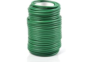 Decoroca Soft Plant Ties for Support - 65.6' Reusable Waterproof Plant Wire, 3.5mm Garden Twist, for Indoor & Outdoor Plants 