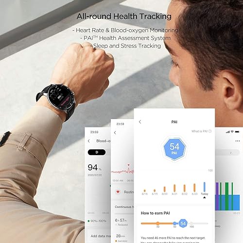 Amazfit GTR Smart Watch for Men Android iPhone, 14-Day Battery