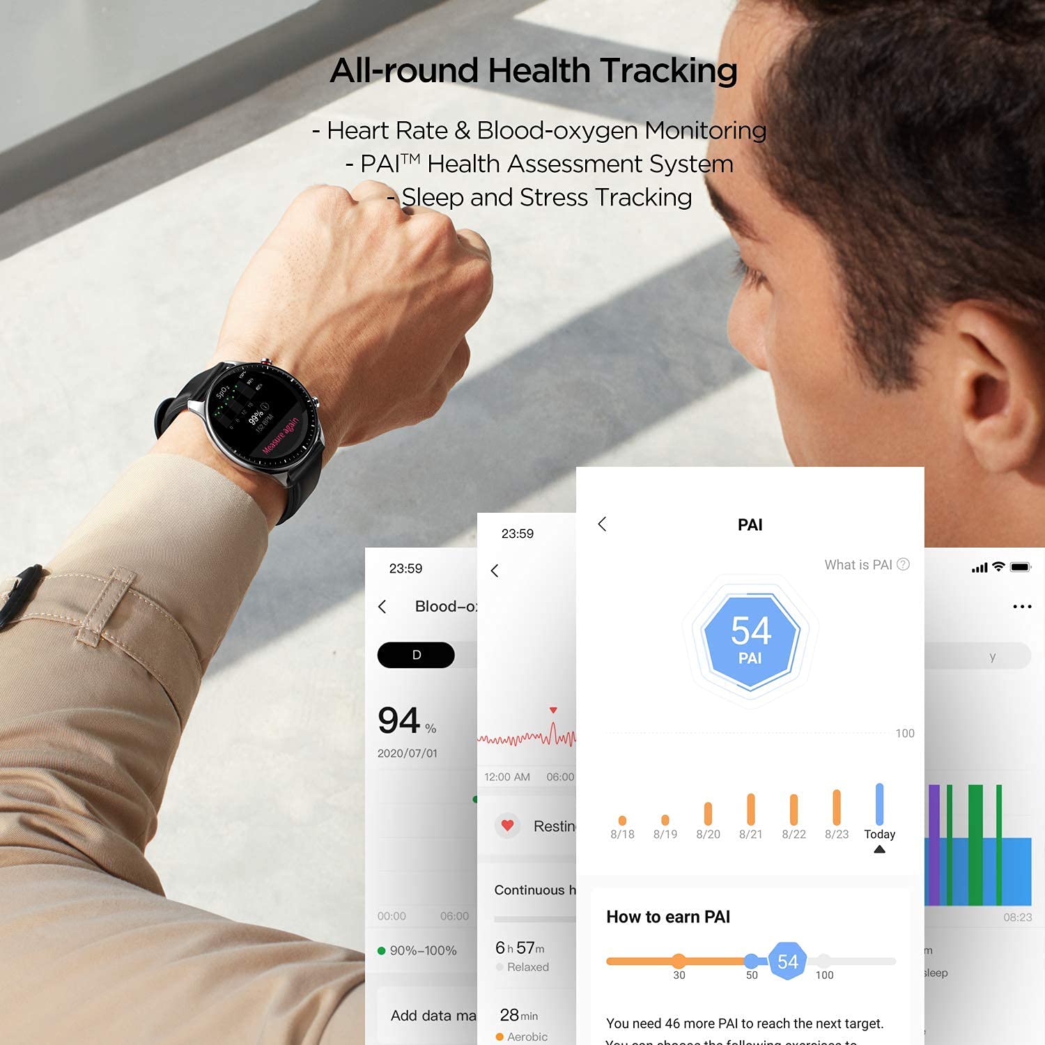 Amazfit GTR 2 Smart Watch for Men Android iPhone, 14-Day Battery Life, Alexa Built-in, Fitness Watch with GPS, Bluetooth Call, 90 Sports Modes, Blood Oxygen Heart Rate Tracker, 5 ATM Water Resistant