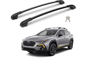 FLYCLE 300LBS Lockable Roof Rack Cross Bars for 2018-2023 Crosstrek /2017-2023 Impreza, Heavy Duty Aluminum Anti-Corrosion Cross Bar Fit Luggage Luggage Kayaks Bicycles Snowboard with Raised Side Rails