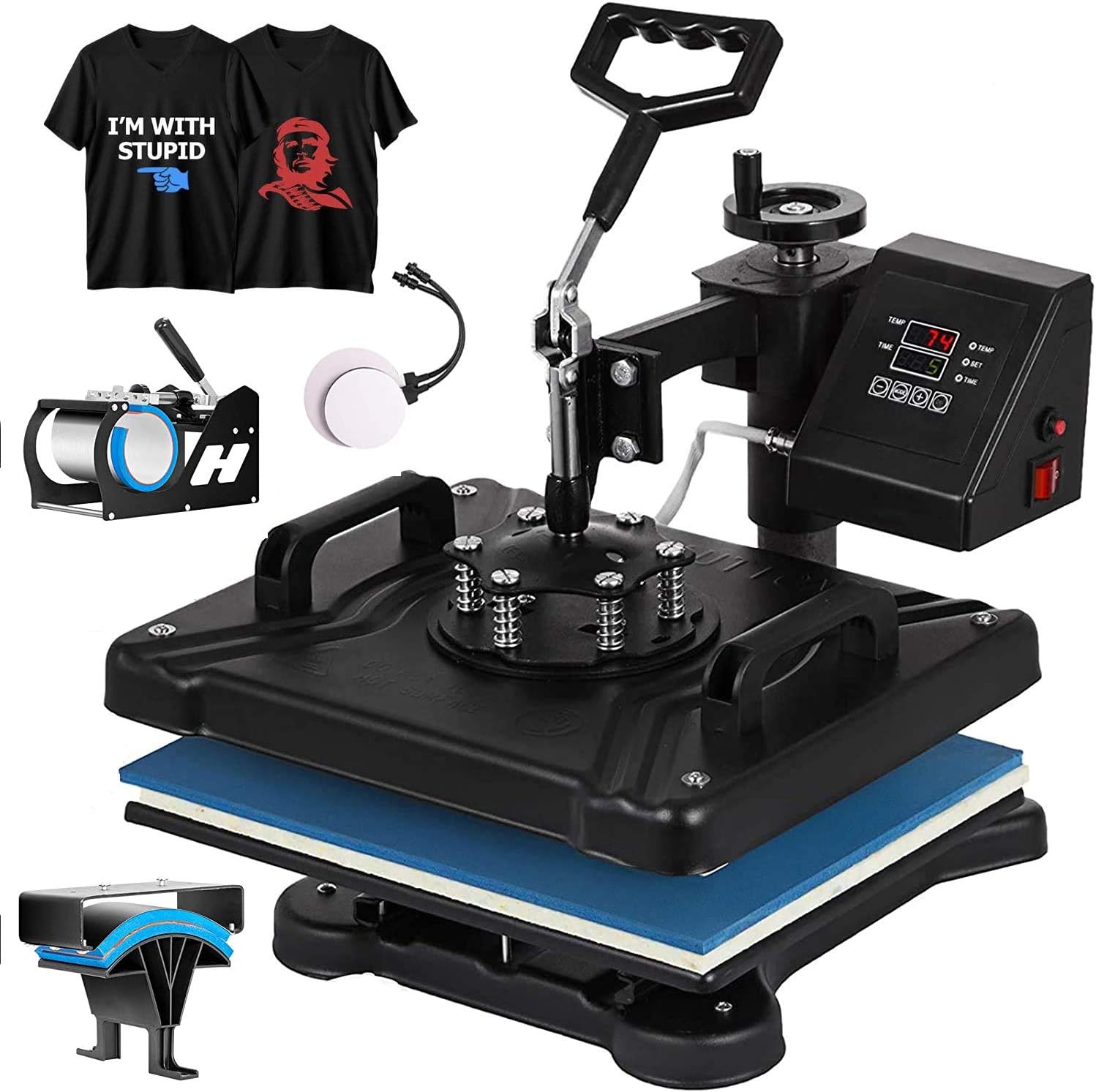 Heat Press 5 in 1 Heat Tshirt Press Machine 12"x15