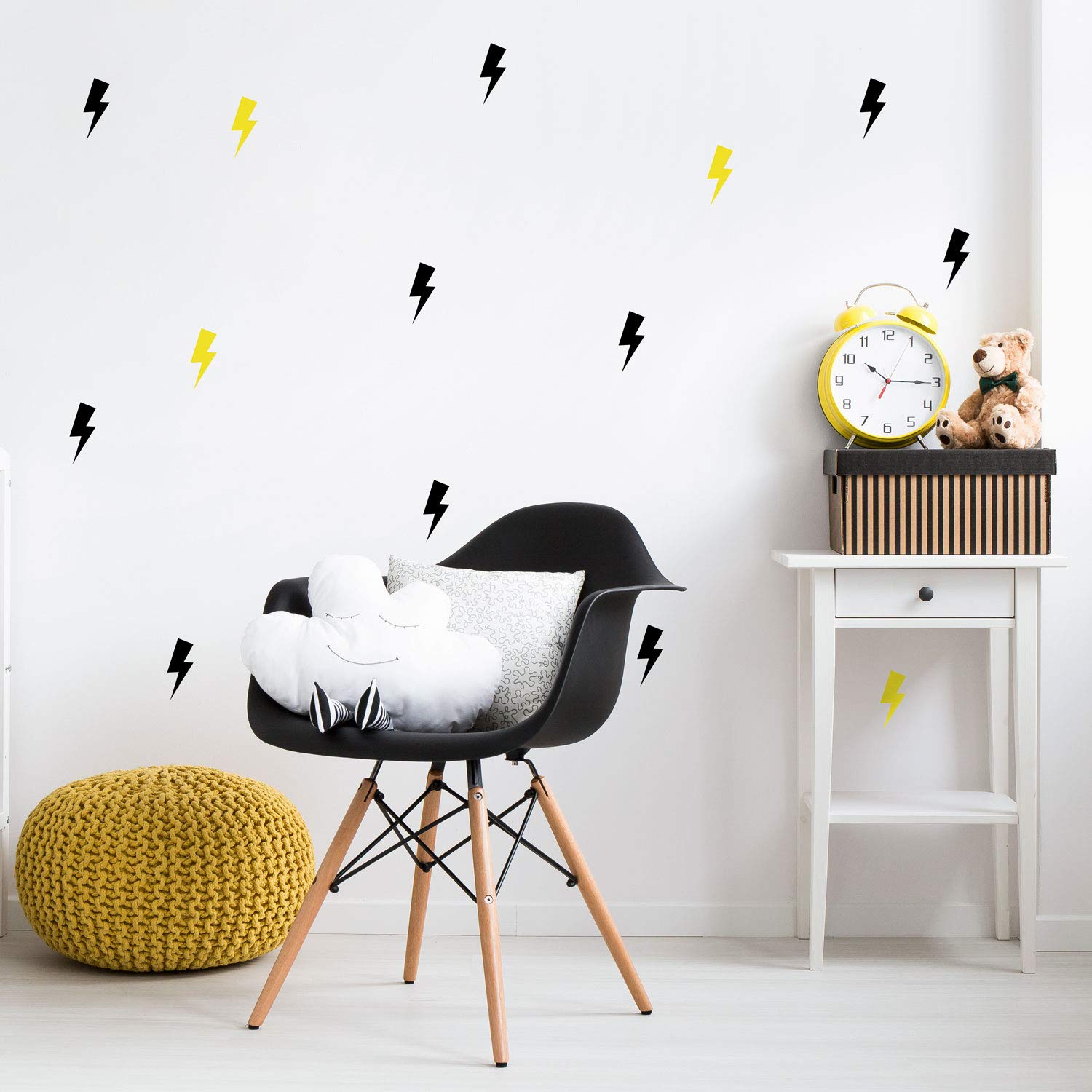 Lightning bolt wall stickers | Lots of colours options available | Perfect for a baby's nursery or child's bedroom