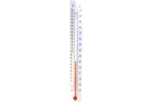 Ajax Scientific Dual Scale Thermometer with Metal Back, -30 to -110 Degree C Temperature Range, for Indoor/Outdoor