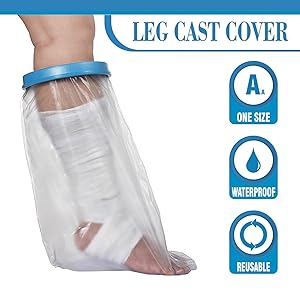 Wilsco® Waterproof Leg Cast Cover for Shower by Wilsco LLC ~ Watertight Foot and Leg Cover