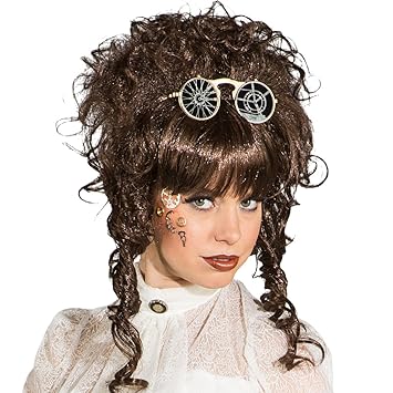 Net Toys Victorian Wig Brown Steampunk Periwig Gothic