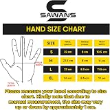 SAWANS Leather Gardening Gloves Dexterity Breathable Thorn Proof Work Safety (L) view 6