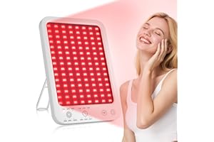 ZONGYM Red Light Therapy for Face Light Therapy Lamp Infrared Light Therapy with 660nm & 850nm Near Infrared LED Red Light Therapy Panel Touch Control 6 Levels of Brightness 3 Modes