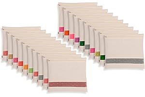 Scout Nature Cotton Storage Bag/Covers For Storage Set Of - 20 Big Size Single 16 X 14 Inches | Saree Bag for Clothing Store 