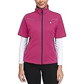 Little Donkey Andy Women's Short Sleeve Jacket Windproof Lightweight Vest for Golf Hiking Running