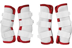 LEAFOREST Horse Fly Boots - Fly Horse Boots Perfect for Equine Leg Wraps and Maximum Horse Fly Protection Set of 4