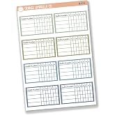 Habit Tracker - 1 Sheet of Planner Stickers | Track 4 Habits | B-671