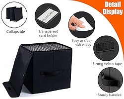 Vinyl Record Storage Box for 12-inch Records Crate