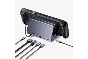 UGREEN 6-in-1 Game Consoles Docking Station, USB C Hub with HDMI 4K@120Hz, 1Gbps Ethernet, 2 USB A&1 USB C 3.0 Port, PD 100W 