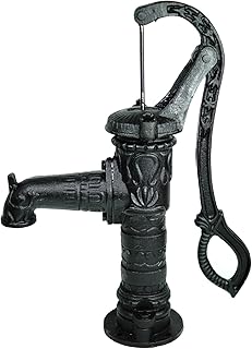 TRUTZHOLM Schwengelpumpe Antik Vintage Gartenpumpe Brunnenpumpe Handschwengelpumpe Handpumpe Nostalgie Gusseisen ca. 7-8 Meter Saughöhe