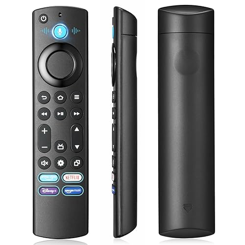 Replacement Voice Remote Control for AMZ Smart TV S-tick(2nd Gen, 3rd Gen, Lite,HD), for AMZ Smart TV Cube(2nd Gen, 3rd Gen), for Insignia/Toshiba/Pioneer smart TV
