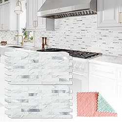 StyloVue 20 Sheets Peel and Stick Backsplash for