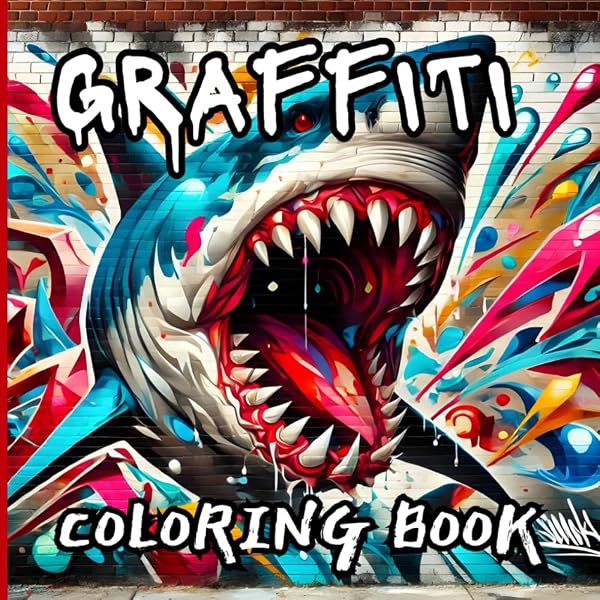 Amazon.com: Graffiti Coloring Book: 50 Original Street Art