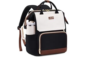 LOVEVOOK Laptop Backpack for Women with Giant Tumbler Holder Pocket, 15.6 inch Travel Work Backpack Purse for Nurse Teacher, Waterproof School Bag College Bookbag Cute Casual Daypack for Girls