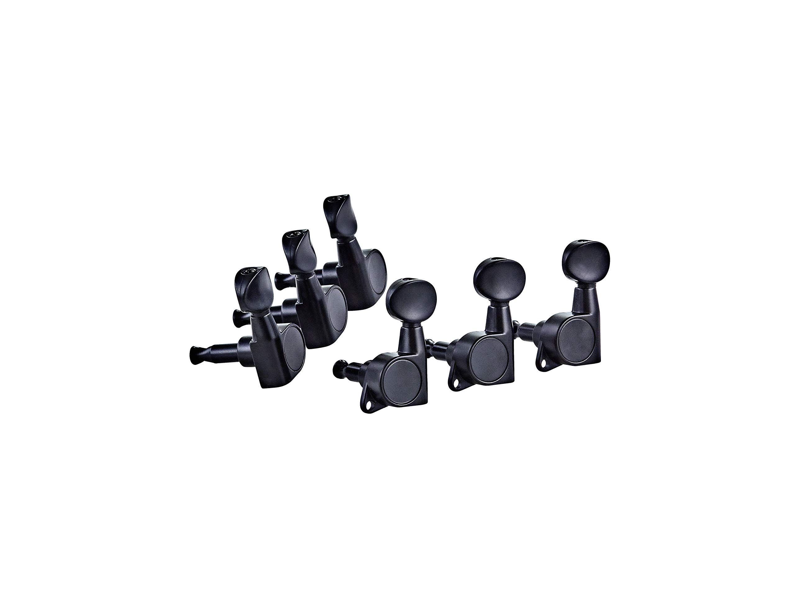 ORTEGA OTMEG33-GB Electric Guitar Machine Heads Set 3+3 Glossy Black