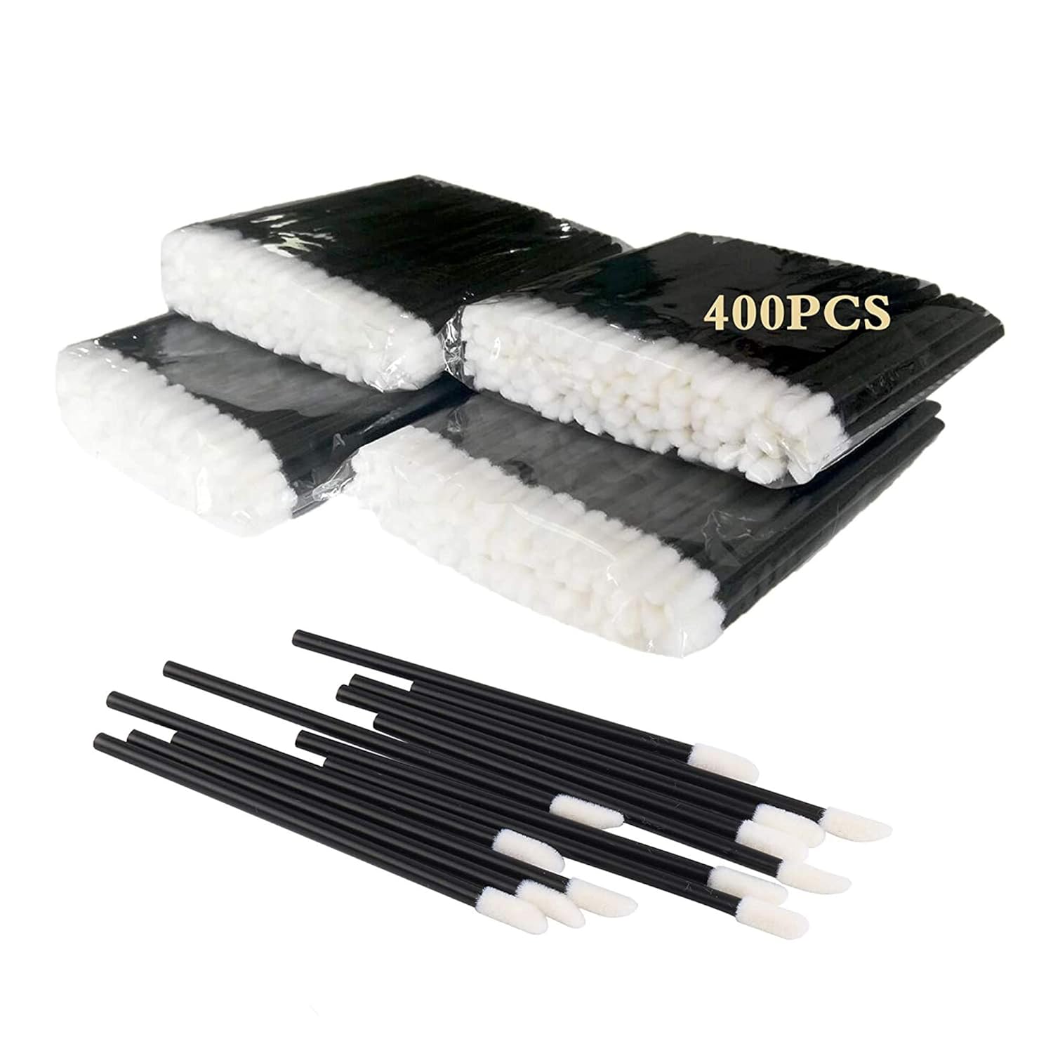 400PCS Disposable Lip Brushes Lip Gloss Applicators Make Up Brush Lipstick Lip Gloss Wands Makeup Applicators Brushes Applicator Tool Makeup Beauty Tool Kits Disposable Lip Brushes Tool Kits Black: Beauty