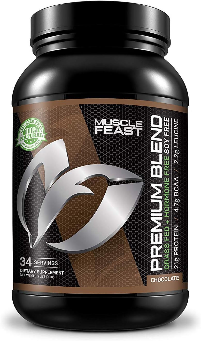 Muscle Feast Grass Fed Premium Blend Whey Protein, Hydrolyzed Whey