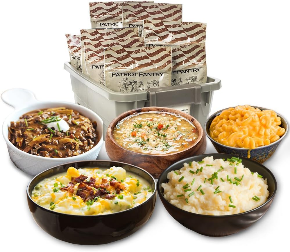 Patriot Pantry Essential Food Supply, 48 Emergency Food Servings, up to 25-Year Shelf Life