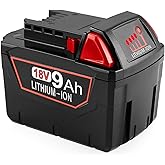 Ahomtikk 9.0Ah 18V Battery Replacement for Milwaukee M 18 Battery 48-11-1880 48-11-1860 48-11-1850 48-11-1840 Compatible with
