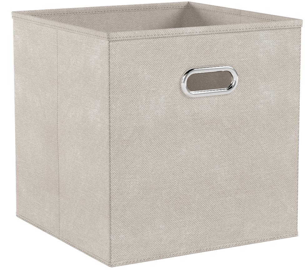 Zeller 14131 Caja de Almacenaje, Non-Woven, Beige, 28x28x28 cm
