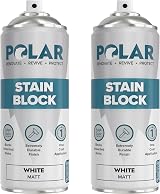 Polar Stain Block Spray 2 x 400ml White Primer Block Stains Interiors