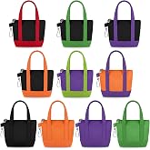 Kenning Mini Tote Bag Keychain with Zipper for Gift | Mini Canvas Tote Bag with Keychain, Small Pouch Backpack Charm, Reusable Gift Bag, Women Teacher Nurse Gift