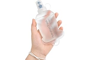 GUYI GYGYL Soft Flask, TPU Collapsible Soft Water Bottle for Hydration Pack, Running Vest, Leak-Proof Folding Water Bottle for Hiking Cycling Climbing Jogging-150ml White