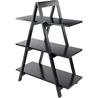 Winsome Wood 3-Tier a-Frame Shelf, Nero