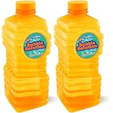 PlayRoute Bubble Solution | Bubbles Refill Solution 4L/136oz. | 2-Pack Ready to Use Solution for Bubble Machines &amp; Other Bubble Blower Toys for Toddlers &amp; Kids | Easy Grip Bulk Bottle