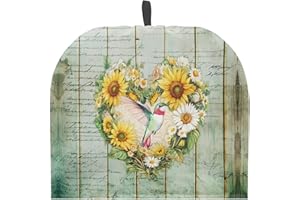 Drnuikhe Hummingbird Tea Cozy for Teapot Insulated Vintage Rose Tea Cosy for Teapot Super Soft Tea Cozies Kettle Quilt for Table Hotel Tea Party Restaurant Ideal Gifts for Mother Housewife