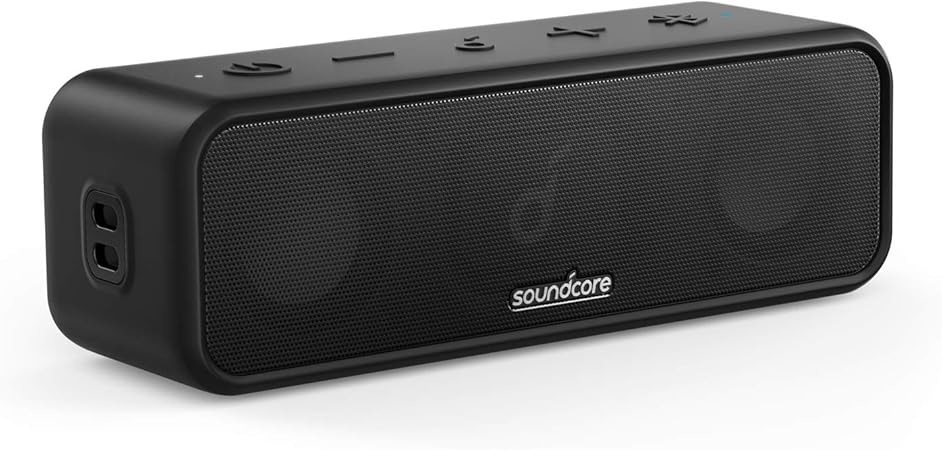 Amazon Anker Soundcore 3 Bluetooth スピーカー チタニウムドライバー デュアルパッシブラジエーター Bassupテクノロジー アプリ対応 イコライザー設定 Usb C接続 Ipx7 防水 24時間連続再生 Partycast機能 ブラック Soundcore ポータブルスピーカー