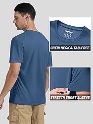 TACVASEN Rash Guard Mens Short Sleeve Crew Neck