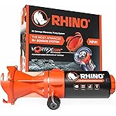 Camco Rhino Camper/RV Sewage Macerator Pump Kit - Features Run Dry Protection and High Temp Protection - Compatible w/4”, 3.5