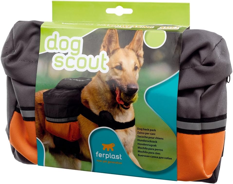 Ferplast Dog Scout Dog Bag, 30 x 6 x 25 cm, grau, 30 cm L x 6 cm W x 25 cm H - Image 4