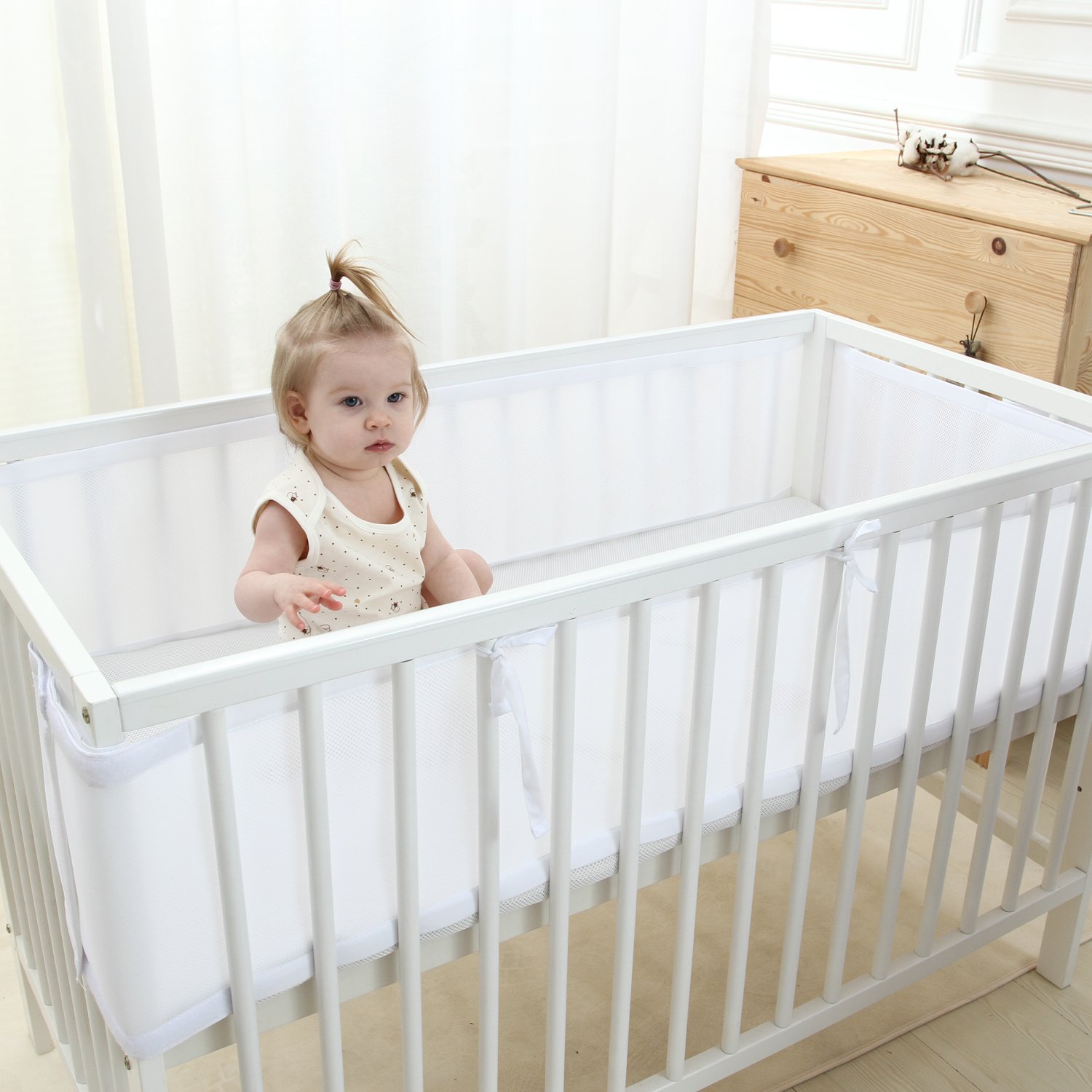baby crib mesh liner