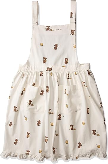 Amazon Co Jp ジェラート ピケ ベア柄エプロン Pwgg レディース Owht 日本 F Free サイズ 服 ファッション小物