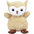 Doindute Light Brown Plush Owl Stuffed Animal Toy, Soft Cuddly Plushie Hugger Toy for Boys & Girls, Gifts for Kids or Girlfriend, 8.5 Inches
