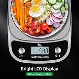 Himaly 10 kg Digital Kitchen Scale with Tare Function Backlit Display Stainless view 5