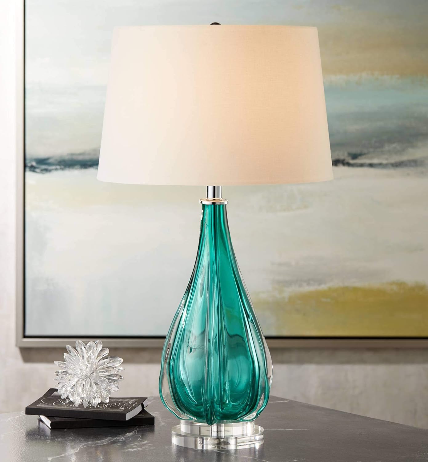 Best table lamp with glass base
