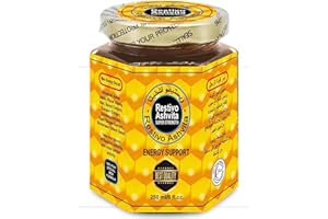 GENERIC Restivo Ashfeta Energy Support Men – 8Oz Pure Date Paste – Sidr Honey with Pecan Nuts, Ginger Extract – Black Seed – Delicious and Savory Product of evaxo