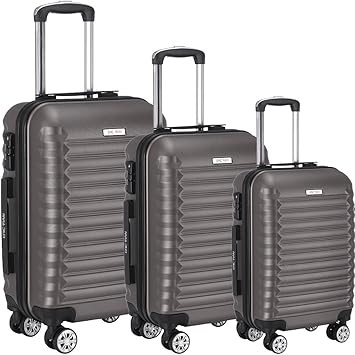 set of 3 hard shell suitcases