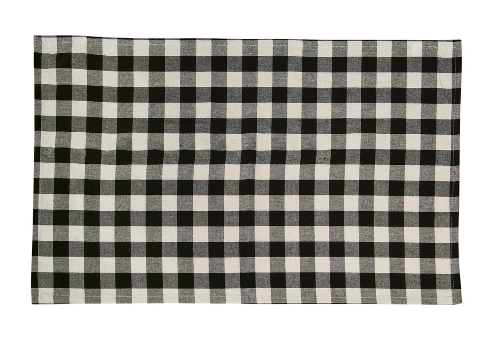 Best Black And White Checkered Cotton Kitchen Towel